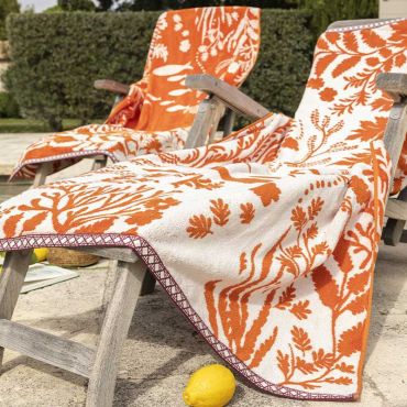 Organic cotton beach towel GOTS, Calypso