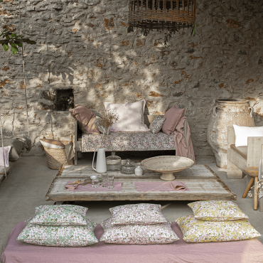 Housse de coussin en lin, Bloom