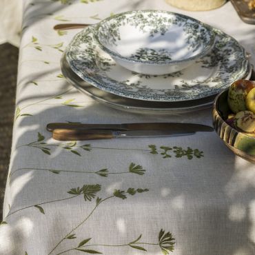 Linen tablecloth Natural, Infusion