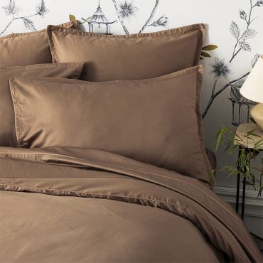 Organic cotton satin duvet cover GOTS, Teophile