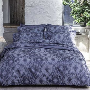 Organic cotton satin bedding set GOTS, Shalimar