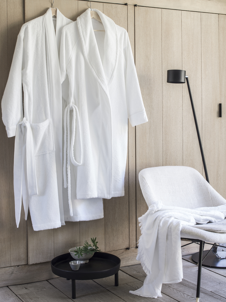 Bathrobe in organic cotton